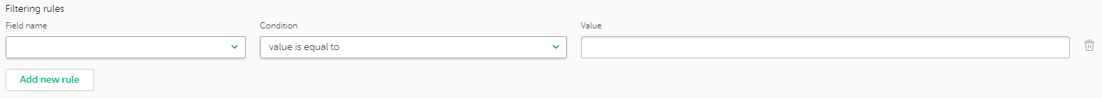 Managing filtering rules