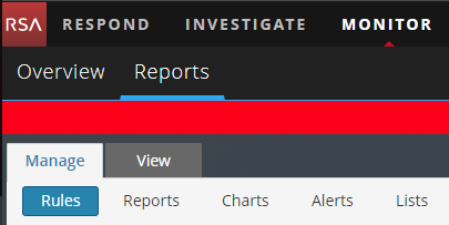 Manage/Rules form