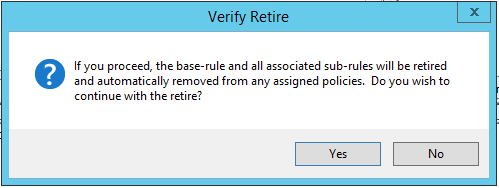 Verify Retire window