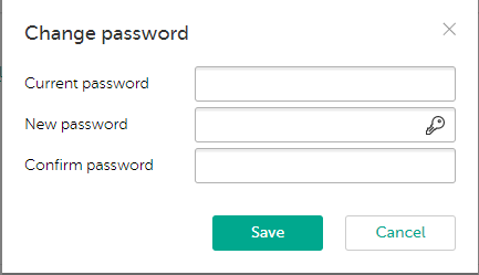 Change password window in CyberTrace.