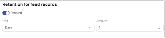 Retention period for feeds records in CyberTrace.