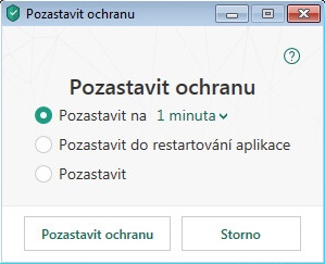 Pozastavení ochrany