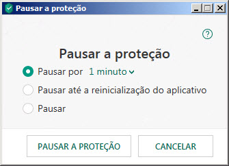 Pausar a proteção