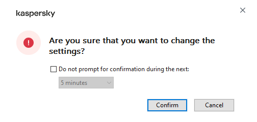 The window contains fields for entering the user name and password. The user can select a time period, during which the application does not prompt for password.