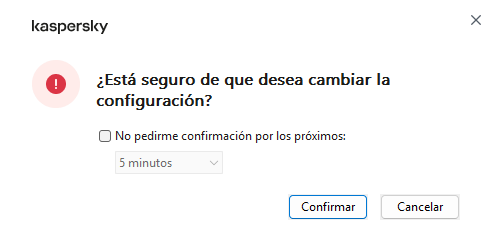 La ventana contiene campos para ingresar el nombre de usuario y la contraseña. El usuario puede seleccionar un periodo durante el cual la aplicación no solicita la contraseña.
