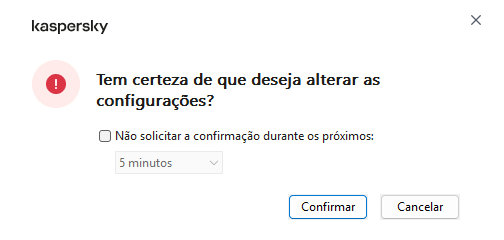 A janela contém campos para inserção do nome de usuário e senha. O usuário pode selecionar um período de tempo durante o qual o aplicativo não solicitará a senha.