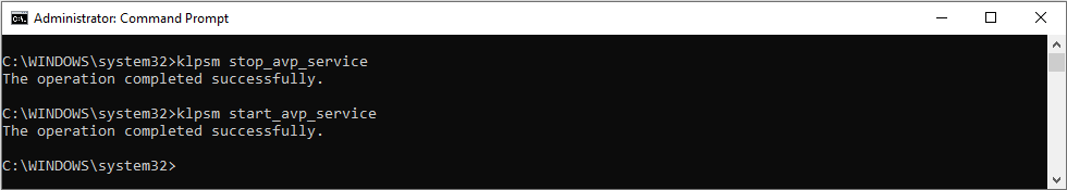 Command line window.