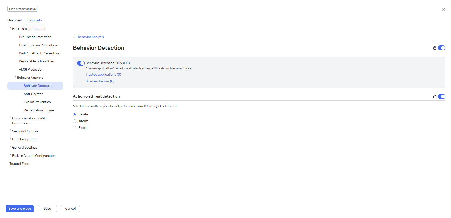 Beleidssectie Gedragsdetectie.