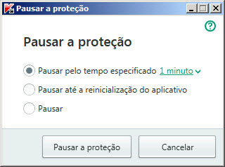 Pausar a proteção