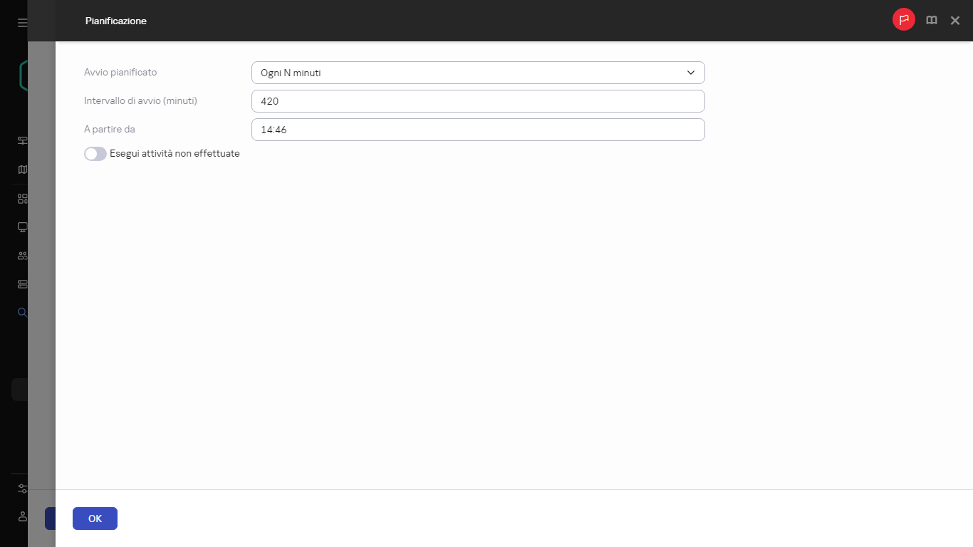 Proprietà della pianificazione.