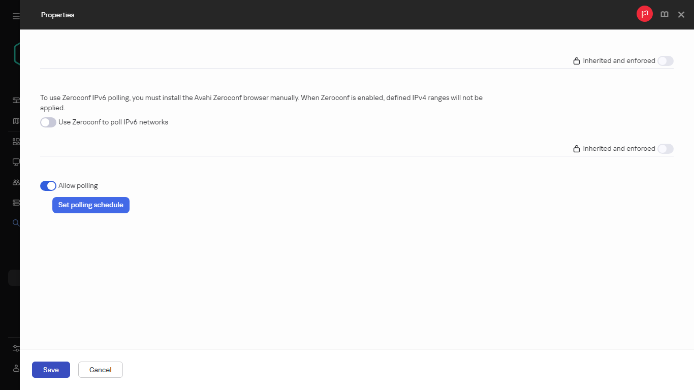 Właściwości przeszukiwania zakresu IP.