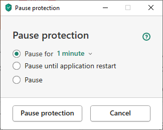 Pausing protection