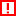 Icono de cuadrado rojo con signo de exclamación