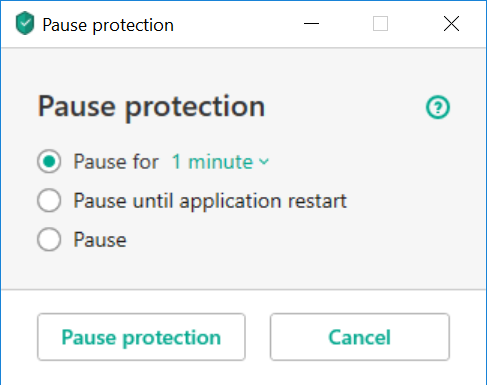 Pausing protection