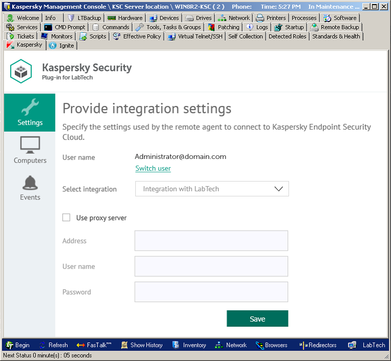 Kaspersky endpoint security and management