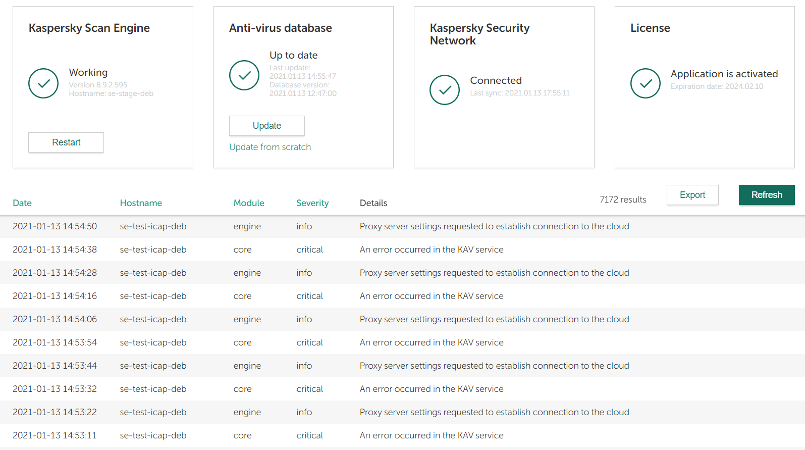 Kaspersky scan engine что это