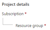 Subscription - Resource group.