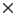 X icon