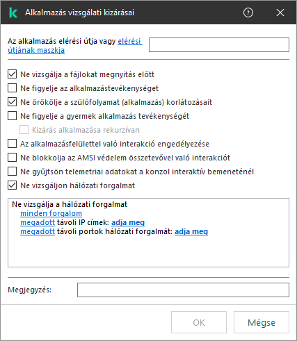 Ablak mezővel egy fájl vagy mappa elérési útjának megadásához. Maszkok használhatók.