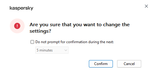 The window contains fields for entering the user name and password. The user can select a time period, during which the application does not prompt for password.
