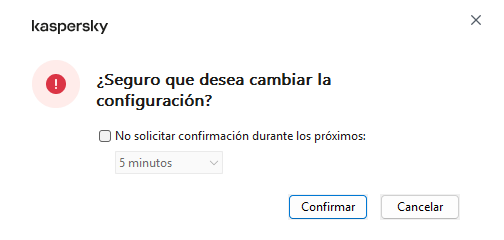 La ventana contiene campos para introducir el nombre de usuario y la contraseña. El usuario puede seleccionar un período de tiempo durante el cual la aplicación no solicita contraseña.