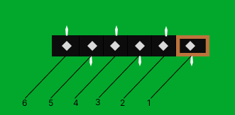 UART diagnostic connector contacts