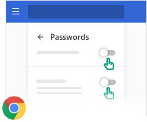 Shows how to turn off browser's built-in passwords autosave and autofill.
