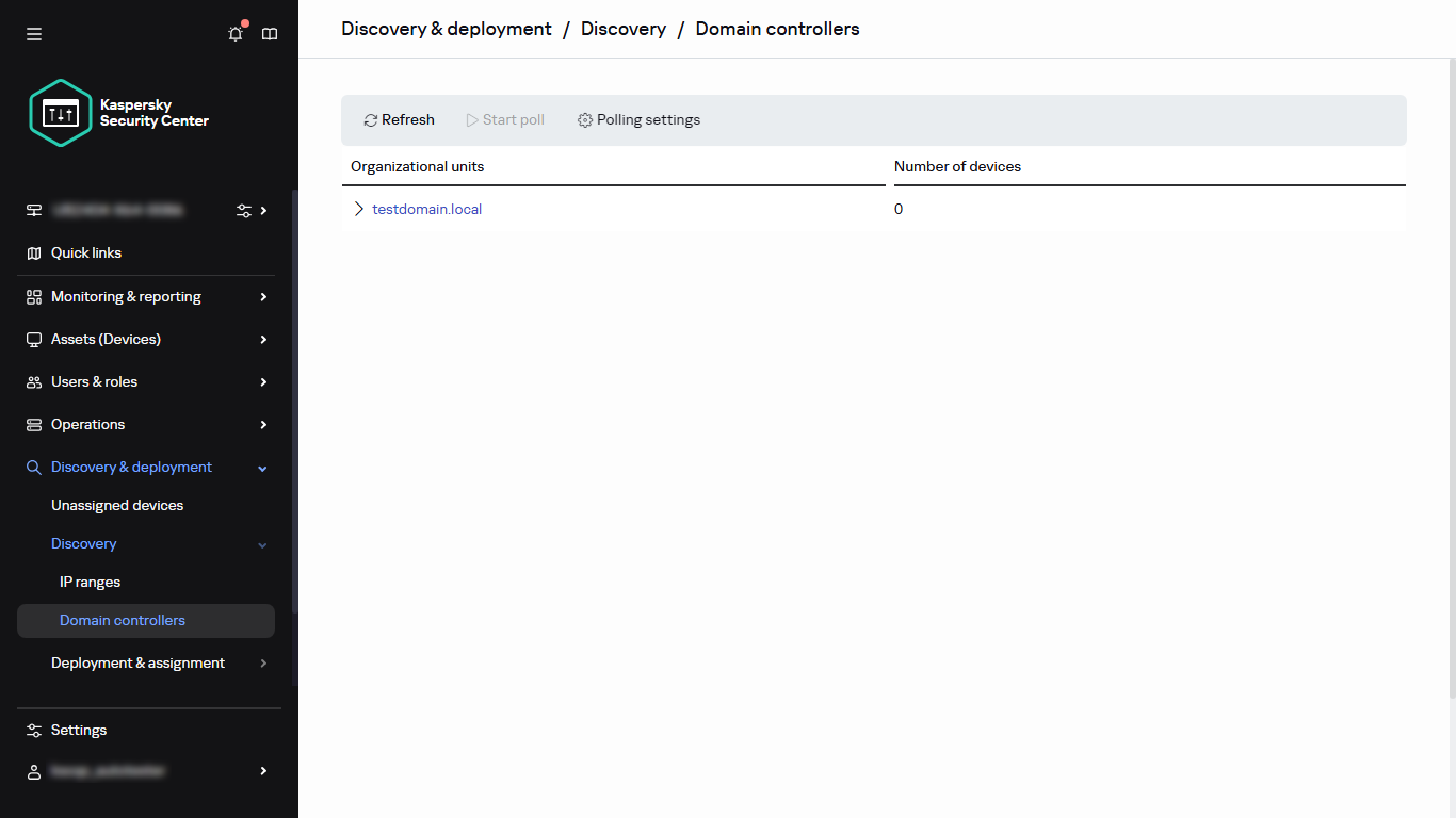 Domain controller polling window.