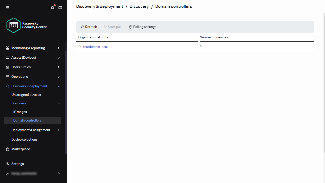 Domain controller polling window.