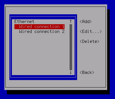 La captura de pantalla muestra la ventana para seleccionar un adaptador de red que configurar.