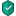 Escudo verde com uma marcação branca