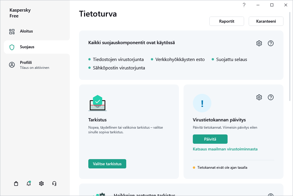Virustietokannan päivitys