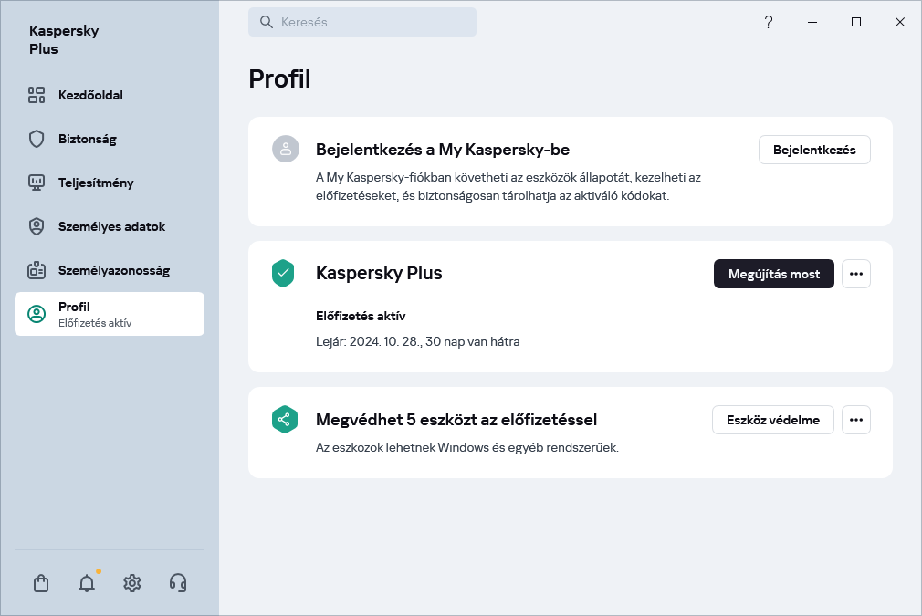 Profil ablak