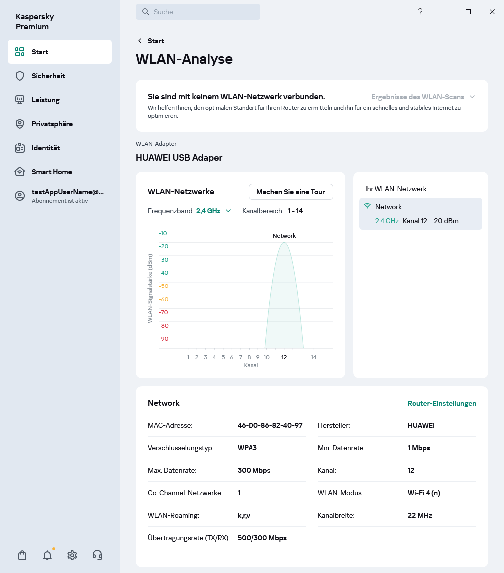 Fenster mit WLAN-Netzwerken