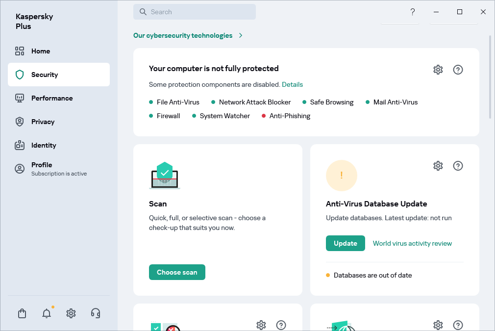 Anti-Virus Database Update