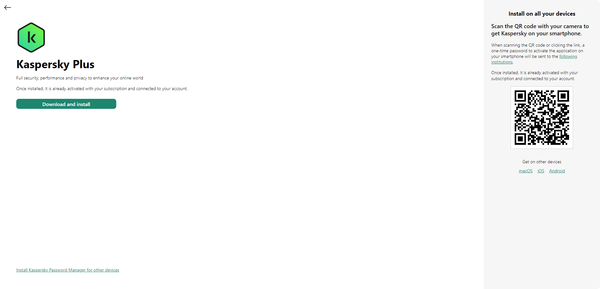 Uygulamayı indirme ve yükleme penceresi