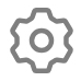 Ícono de engranaje de la configuración de dispositivos