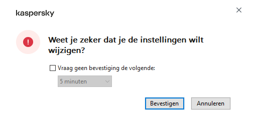 Het venster bevat velden voor het invoeren van de gebruikersnaam en het wachtwoord. De gebruiker kan een tijdsperiode selecteren waarin het programma niet om een wachtwoord vraagt.