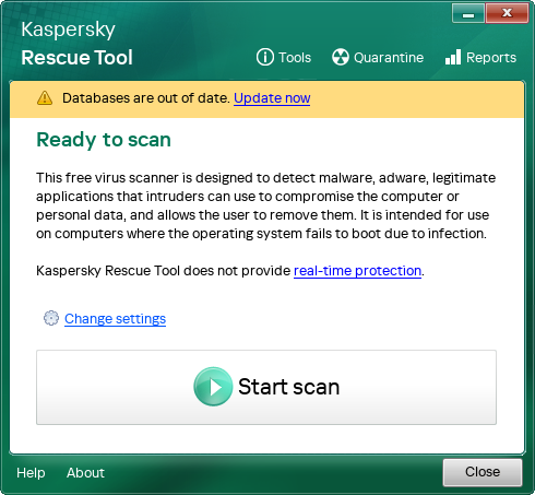 Notification about a new version of the application being available.
