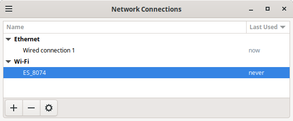 Network Connections.
