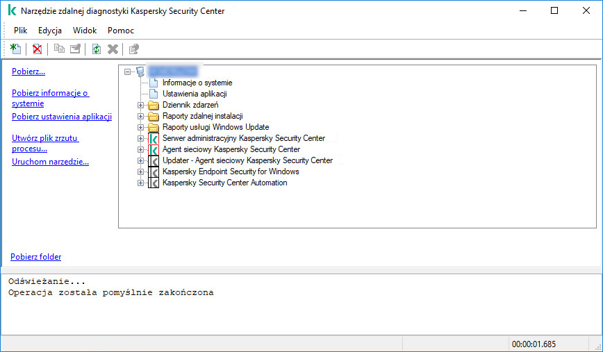 Drzewo katalogów Narzędzia diagnostyki zdalnej.