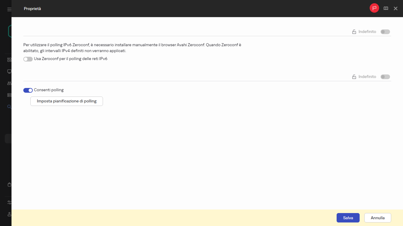Proprietà polling intervallo IP.