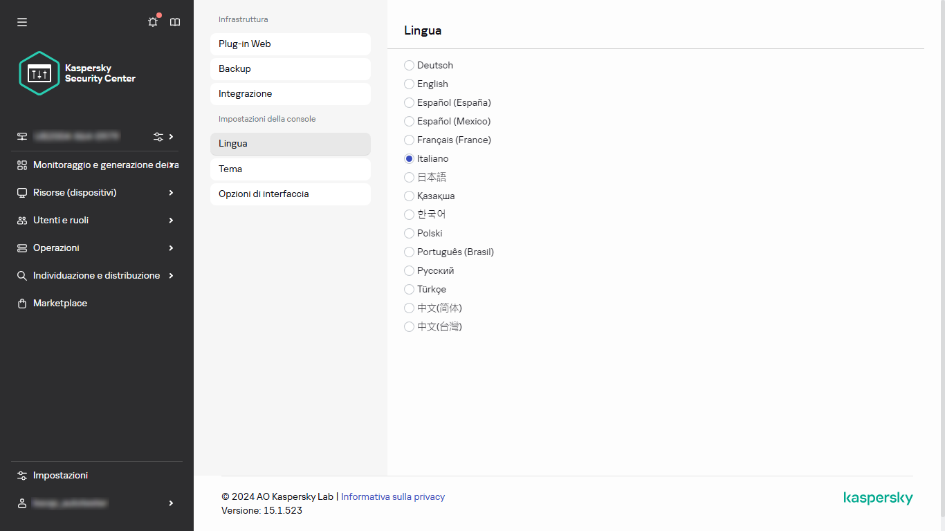 Modifica di una lingua.