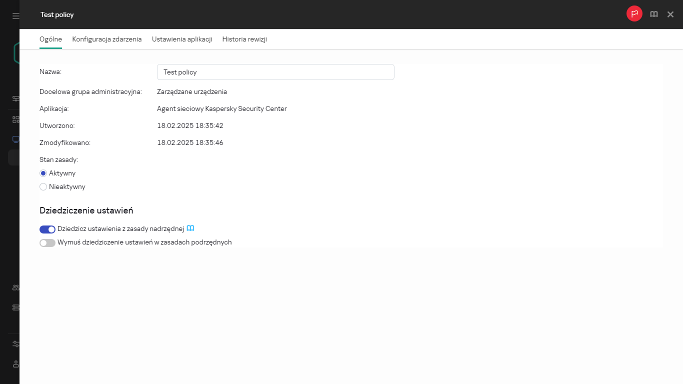 Karta Ogólne w zasadach testowych.