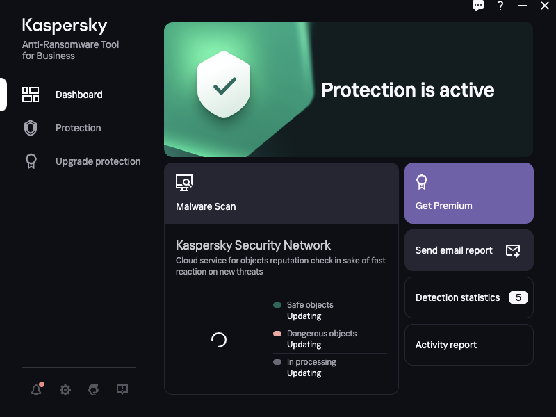 Main application window
