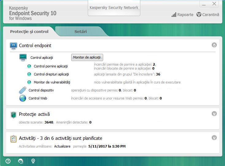 Protecţie şi control