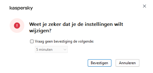 Het venster bevat velden voor het invoeren van de gebruikersnaam en het wachtwoord. De gebruiker kan een tijdsperiode selecteren waarin het programma niet om een wachtwoord vraagt.