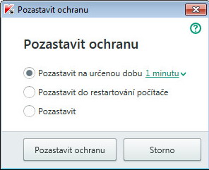 Pozastavení ochrany