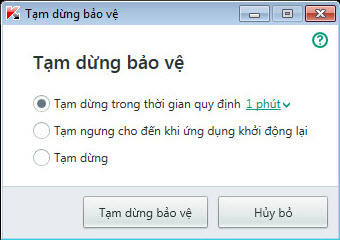 Tạm dừng bảo vệ