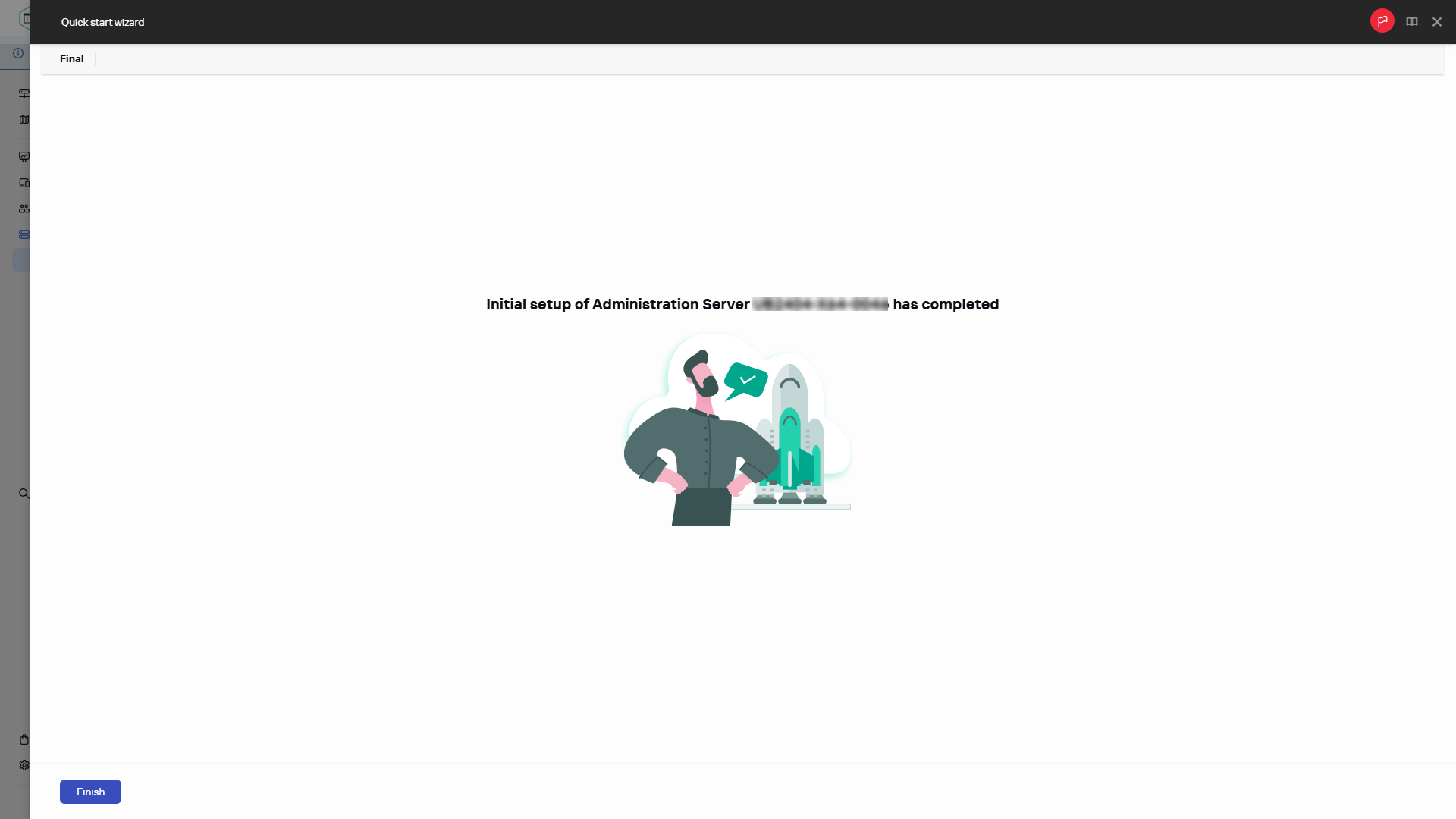 Жылдам іске қосу шеберінің соңғы қадамының экран суреті.